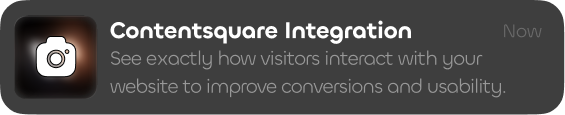 Contentsquare Integration noti