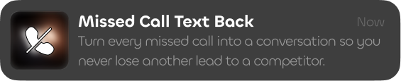 Missed call noti