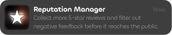 Reputation manager noti